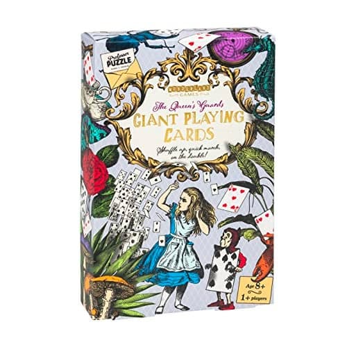 Professor PUZZLE The Queens Guard Giant Playing Cards Alice in Wonderland Themed Jumbo Playing Cards for All Card Games Wonderland Games