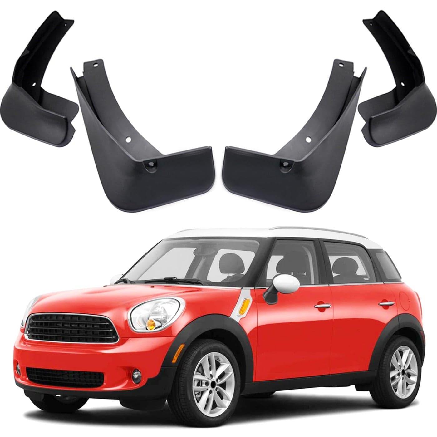 MOERTIFEI Car Mudguard Fender Mud Flaps Splash Guards Compatible with 2011 2012 2013 2014 2015 2016 Mini Countryman R60
