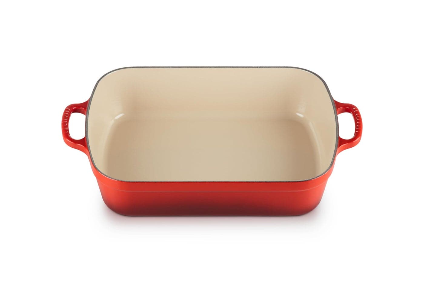Le Creuset Enameled Cast Iron Signature Rectangular Roaster, 5.25 qt. (11.7" x 16.8"), Cerise