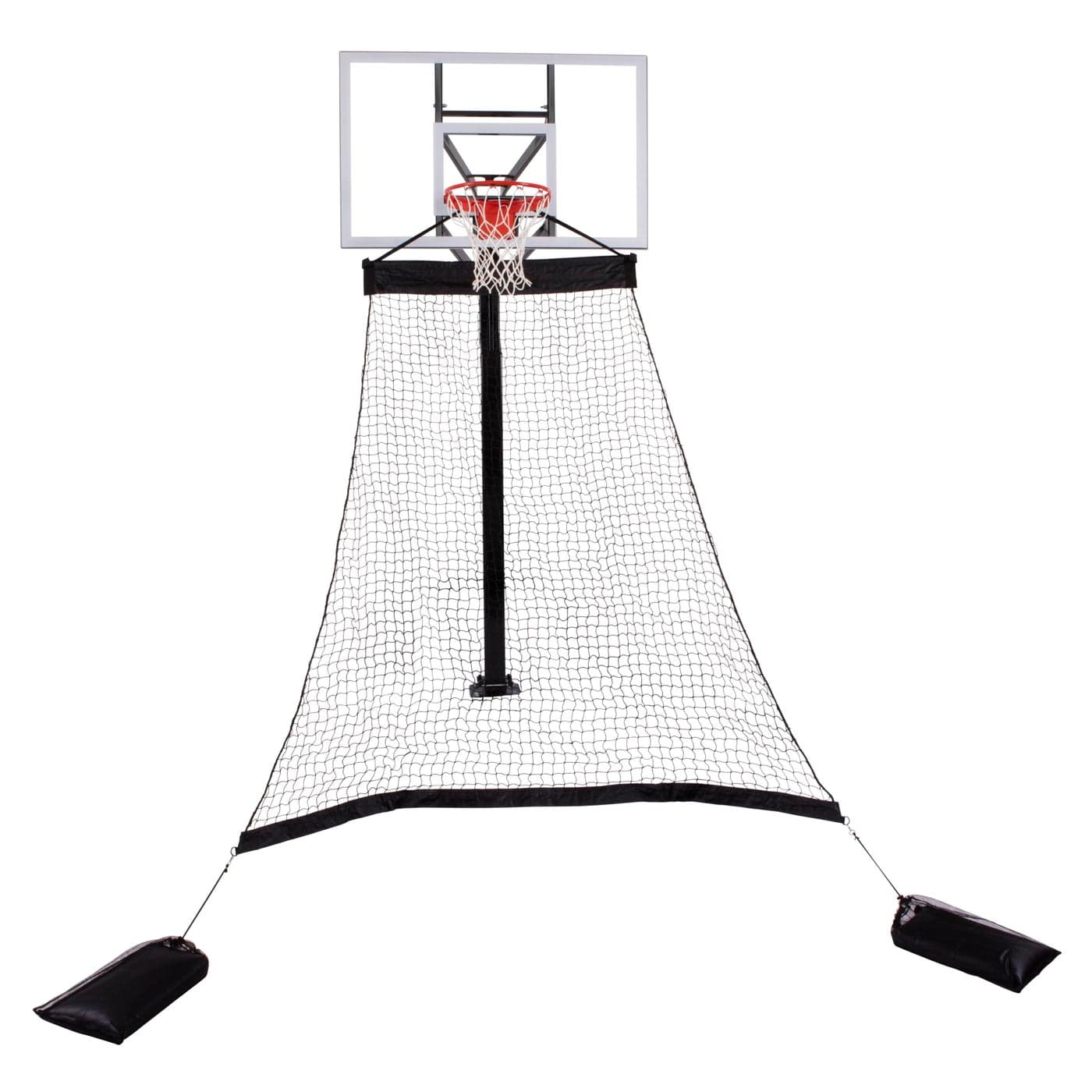 Goalrilla Basketball Hoop Return System Great for Solo Play or FreeThrow Practice and Compatible with Most In Ground Hoops Black
