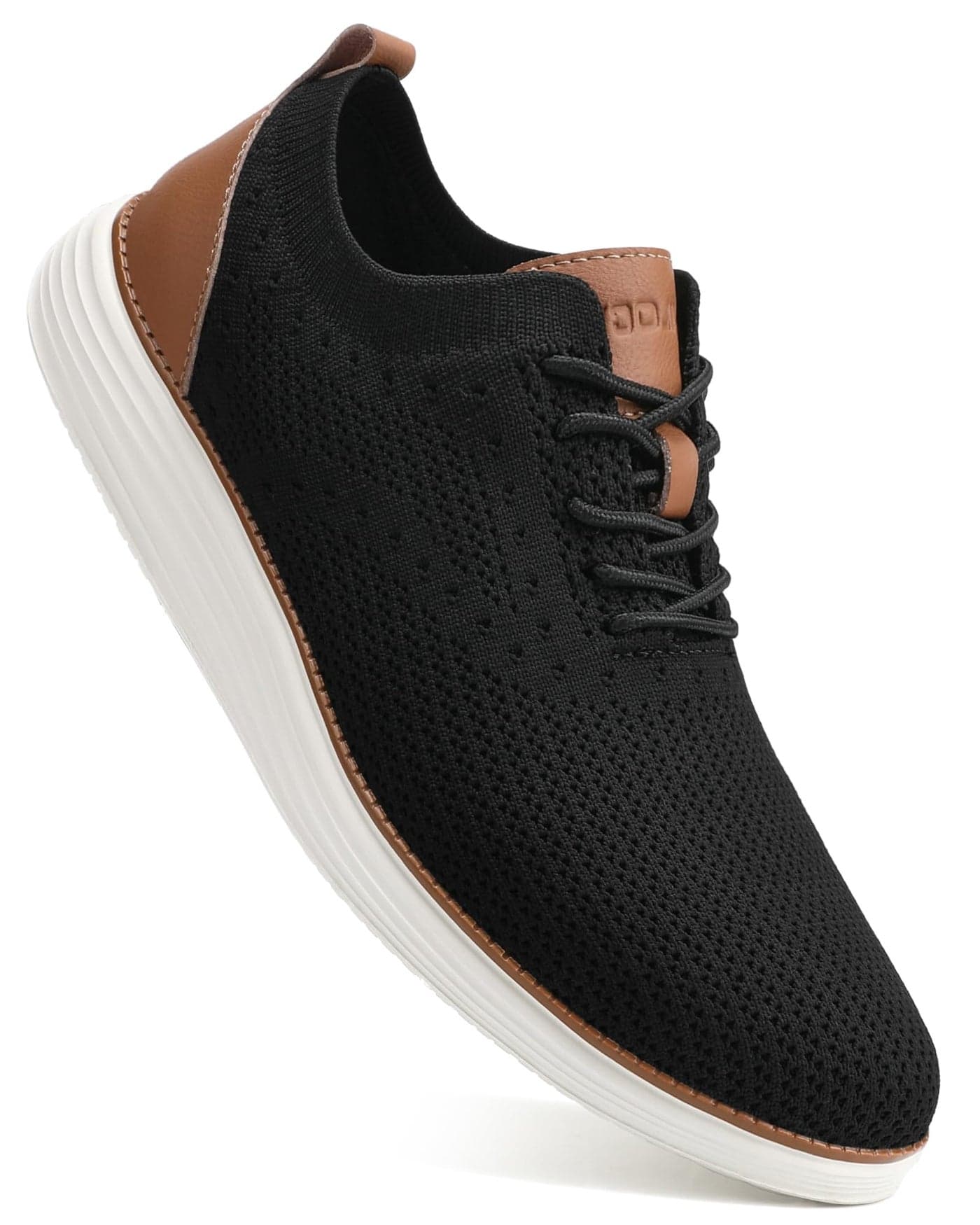 VILOCY Men's Casual Dress Sneakers Shoes Black,44.5