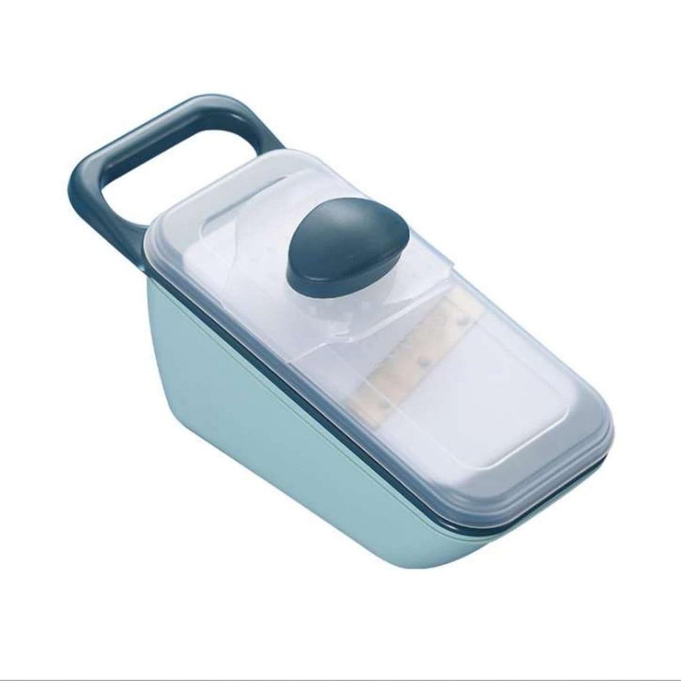 Slicer for 5 in 1 Kitchen Mandolin Slicing Tool Vegetable Slicer Cutter Chopper Grater Slicers for Fruits Vegetables Julienne Carrot Cucumber Sweet Potato Chip Slicer Thin Veggie Spiralizer Blue