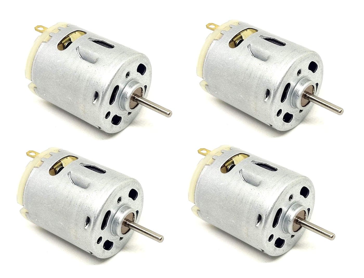 INVENTO 4Pcs 6V - 12V DC Motor Hobby Motor 27mm x 33mm 10000RPM For RC Toys Cars DIY Hobby Science Projects