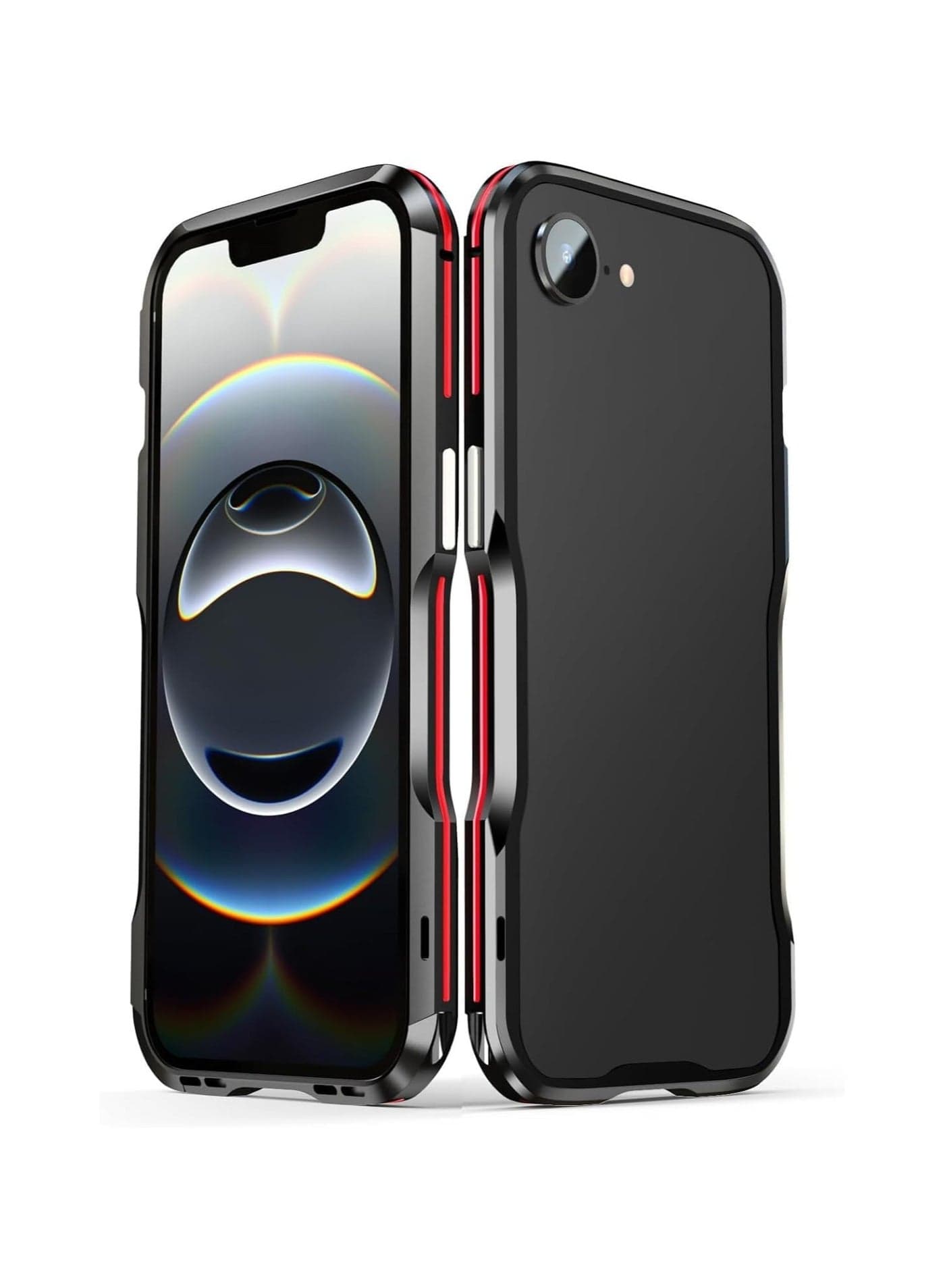 Compatible iPhone 16e 2025 Aluminium Bumper Case Metal Frame Bumper Cover Shock Absorber Slimming Cool Designs