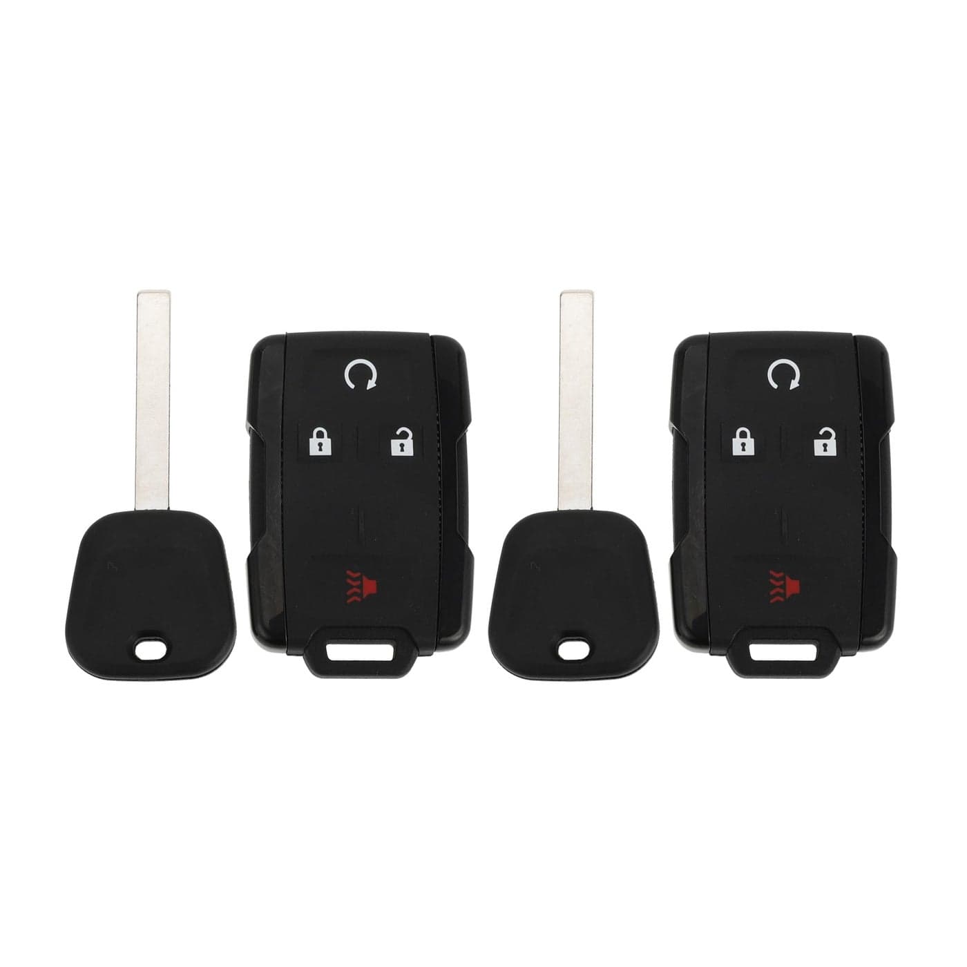 X AUTOHAUX 2 Set 315MHz M3N32337100 Keyless Entry Remote Ignition Transponder Key Fob for Chevrolet Silverado for GMC Sierra 20142019 46 Chip 4 Buttons 2 Sets