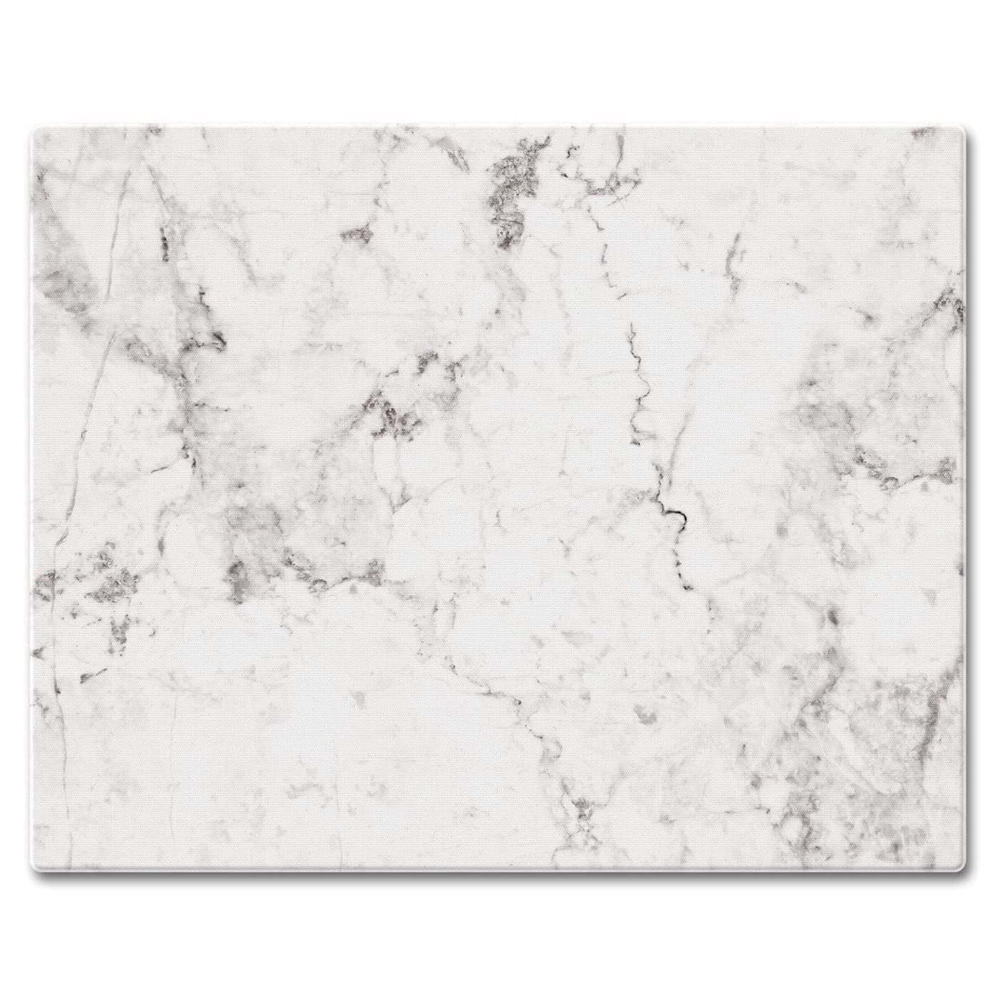 CounterArt White Marble Design 3mm Tempered Glass Cutting Board 15 x 12 Manufactured in the USA Dishwasher Safe