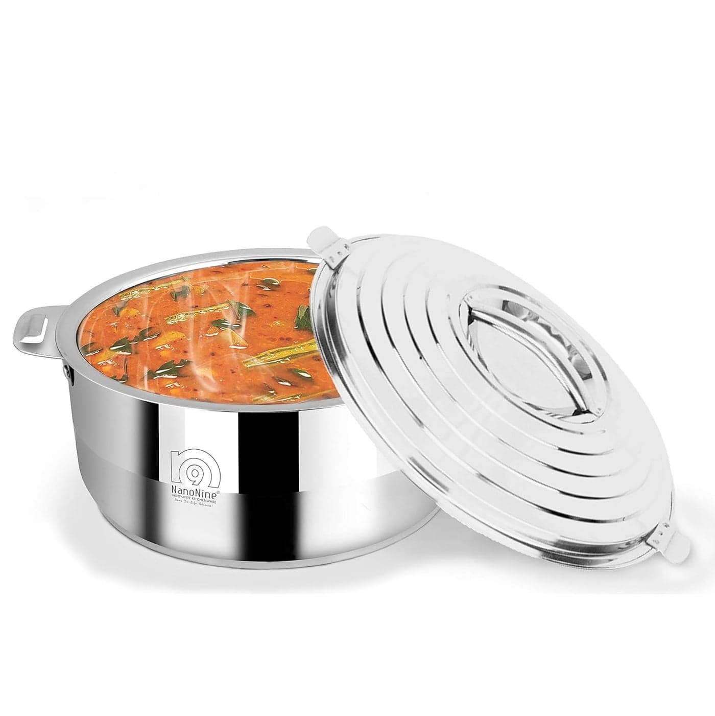 NanoNine Hot Galaxy Double Wall Insulated Stainless Steel Casserole with Steel Lid 19 Litre 1 pc