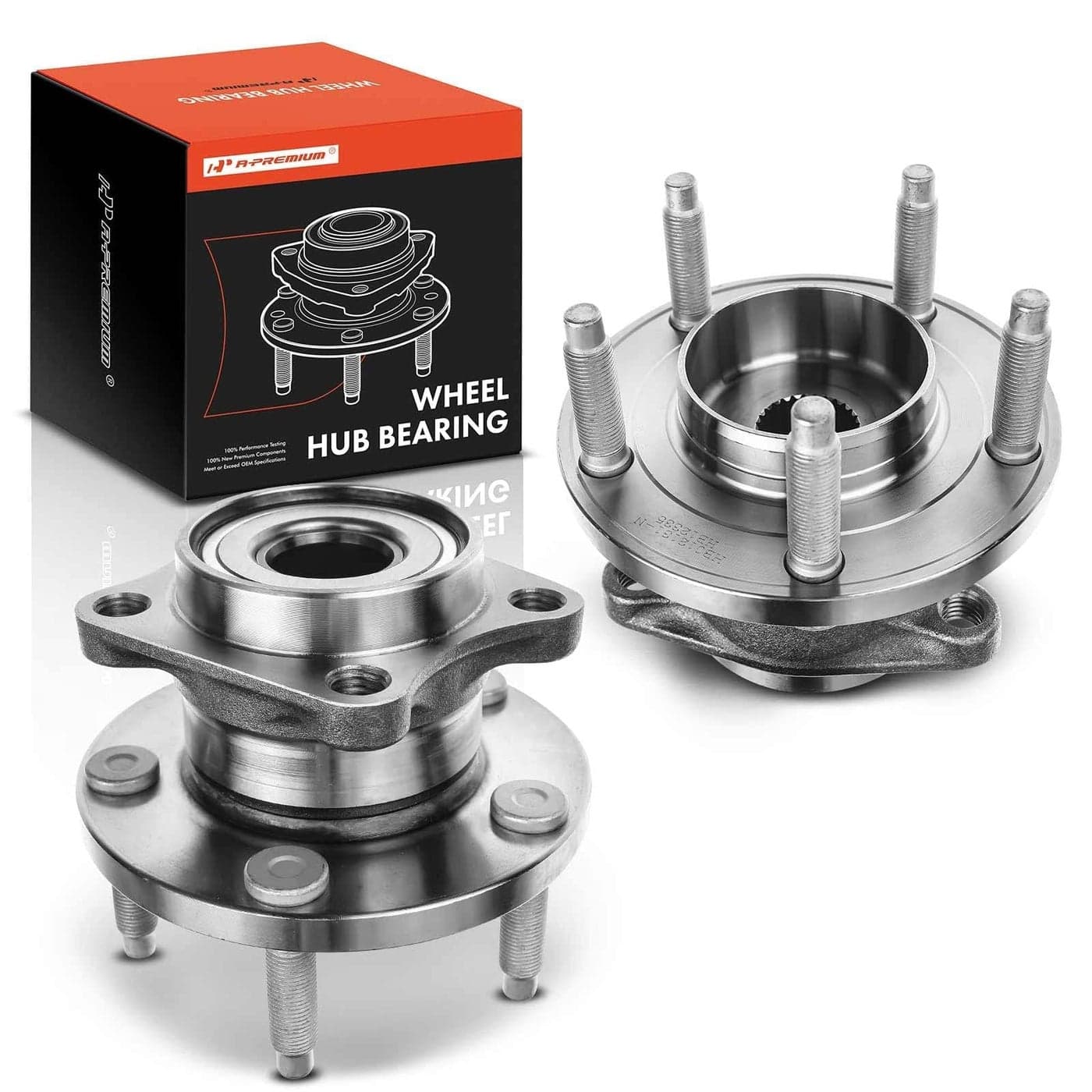 APremium 2 x Rear Wheel Bearing and Hub Assembly with 5Lug Compatible with Ford Edge 20072010 Lincoln MKX 20072010 4Wheel ABS AWD Only