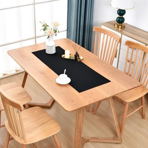 Farmhouse Black Table Runner Small Short Table Runners 36 Inches Coffee Table Runner for Dresser Living Room Bedroom Holiday Party Banquet 12X36 Inch