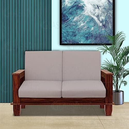 Glassiano Terry Polycotton Flexible | Stretchable | Elastic | Sofa Cover | Sofa Seat Protector | Sofa Protector 2 Seater | Color - Grey (Size: 23 inch X 23 inch) Pack of 4