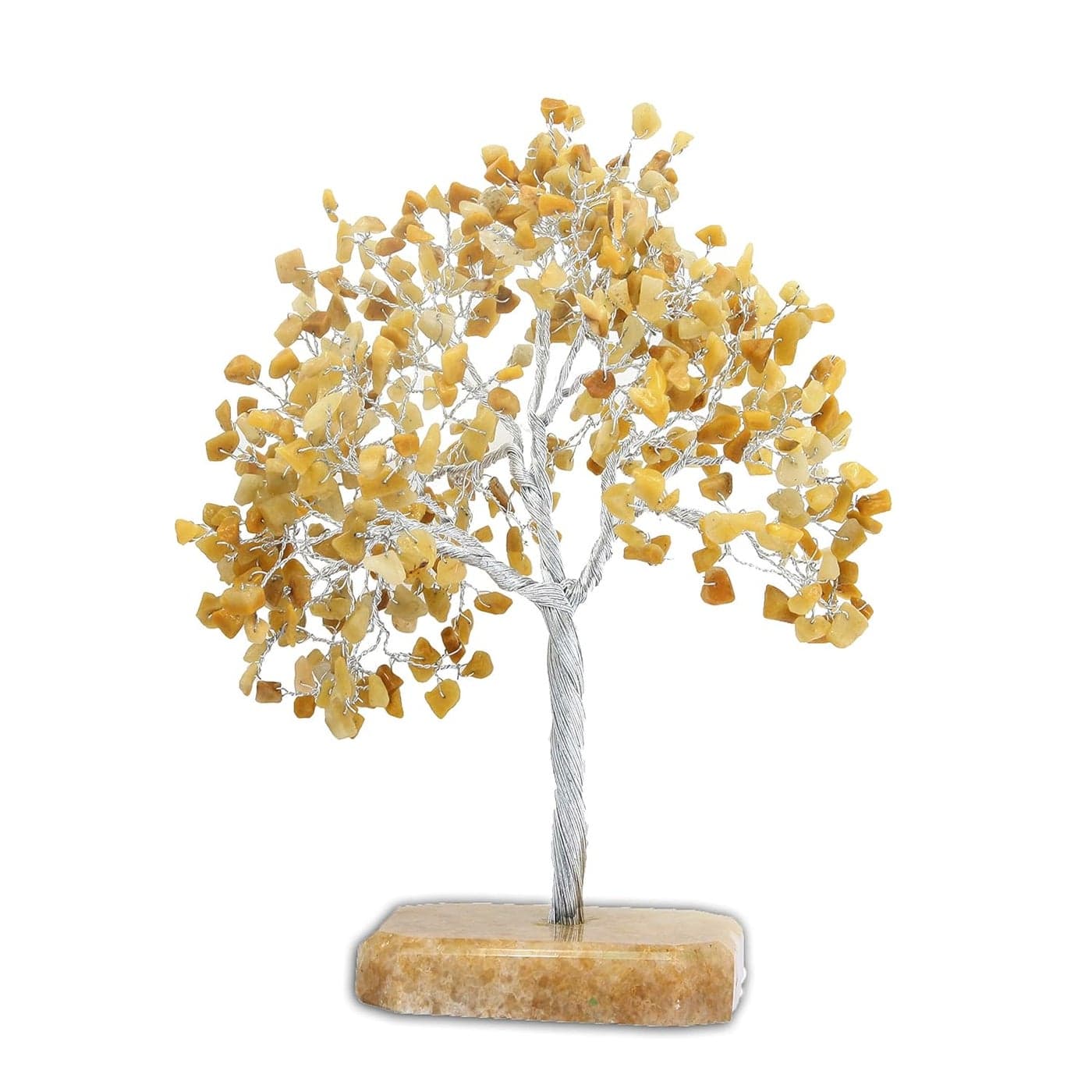 Tatva Yog Yellow Quartz TreeFeng ShuiBonsaiMoneyCrystalSacral ChakraHealingGold WireVastufor LuckLoveHealthDecorativeShowpiecefor HomeOfficeRSB500 Beads