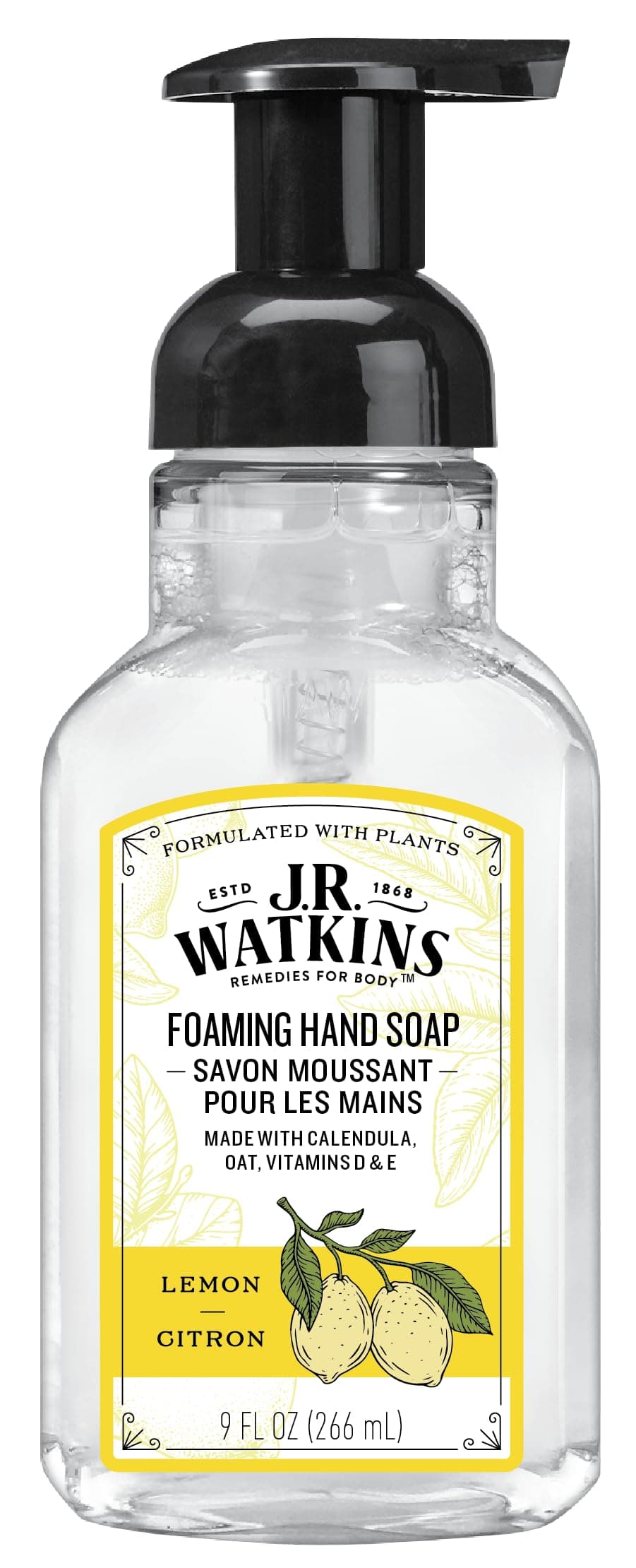 Watkins 20626 9 oz Lemon Scent Foaming Hand Soap