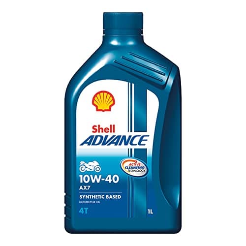 Shell Advance AX7 4T 10W-40 API SM Synthetic Technology Motorbike Engine Oil (1L)
