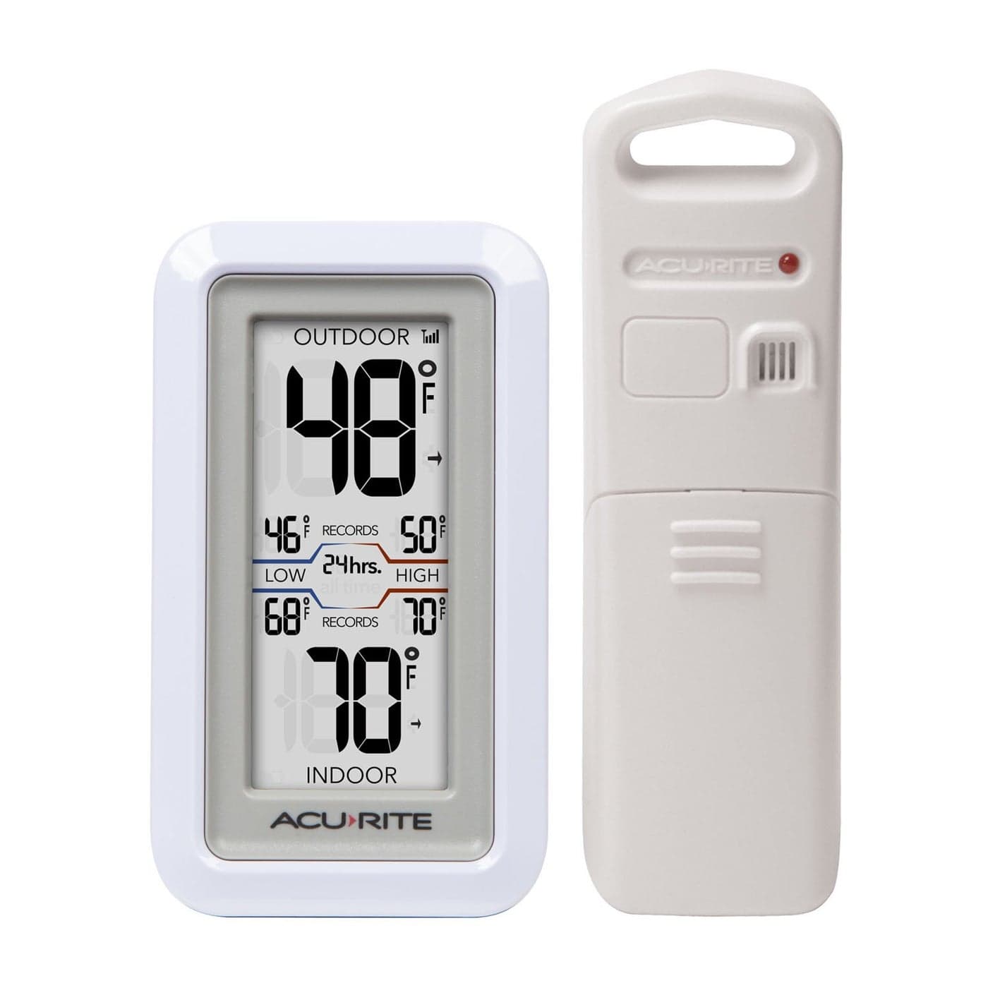 AcuRite 02049 Digital Thermometer with IndoorOutdoor TemperatureWhite