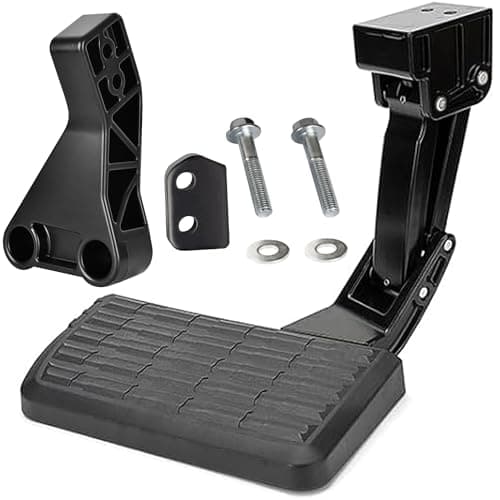 ASOPARTS Rear Bed Step Tailgate Bedstep Compatible with Toyota Tacoma 2012 2013 2014 2015 2016 2017 2018 2019 2020 2021 2022 2023 Folding Truck Step Retractable Bumper Tailgate Step # PT392-35100