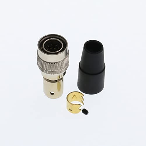 DRRI Hirose HR10A10P10P 10 Pin Push Pull Plug Connector for Panasonic Sony Industrial CameraMale Plug 10Pin