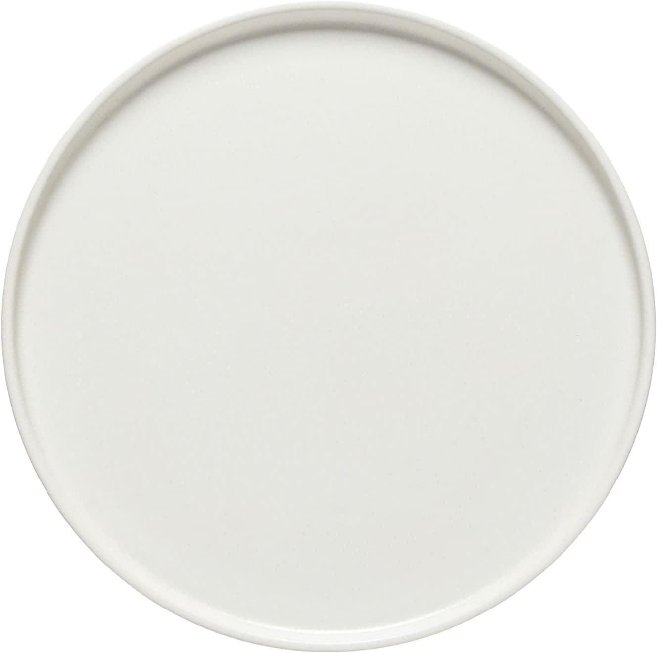 Costa Nova Ceramic Stoneware 12 Charger Plate Redonda Collection White Microwave Dishwasher Safe Dinnerware Food Safe Glazing Restaurant Quality Tableware