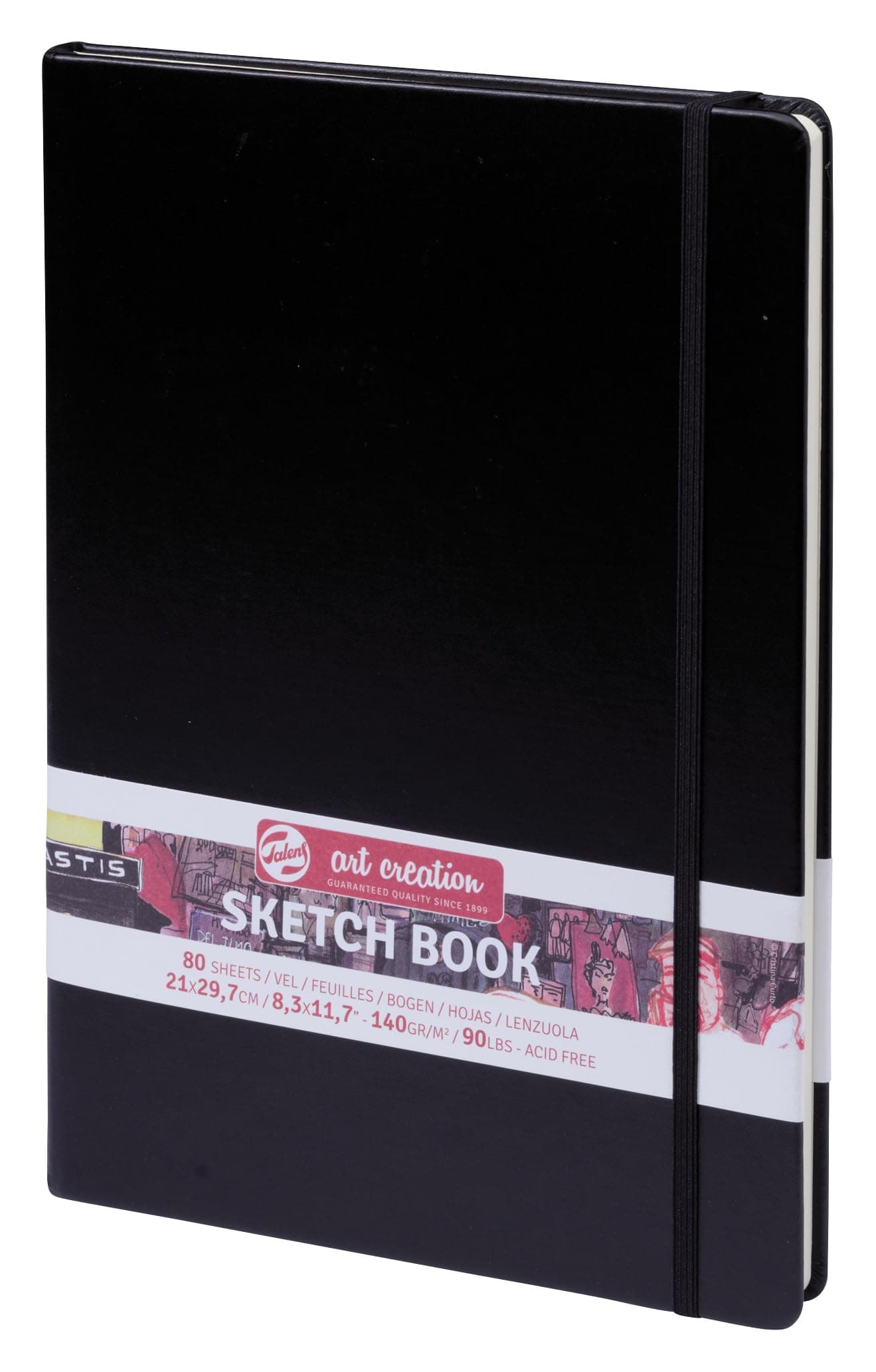 Talens Art Creation Sketchbook Black 21x297 cm 140 Grams