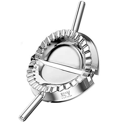 KAYCROWN 6 Inch Empanada Press, Stainless Steel Dumpling Maker Dough Cutter Dumpling Mold for Empanada, Dumpling, Ravioli, Pierogi, Turnovers, Calzone (XL: 6 inch)