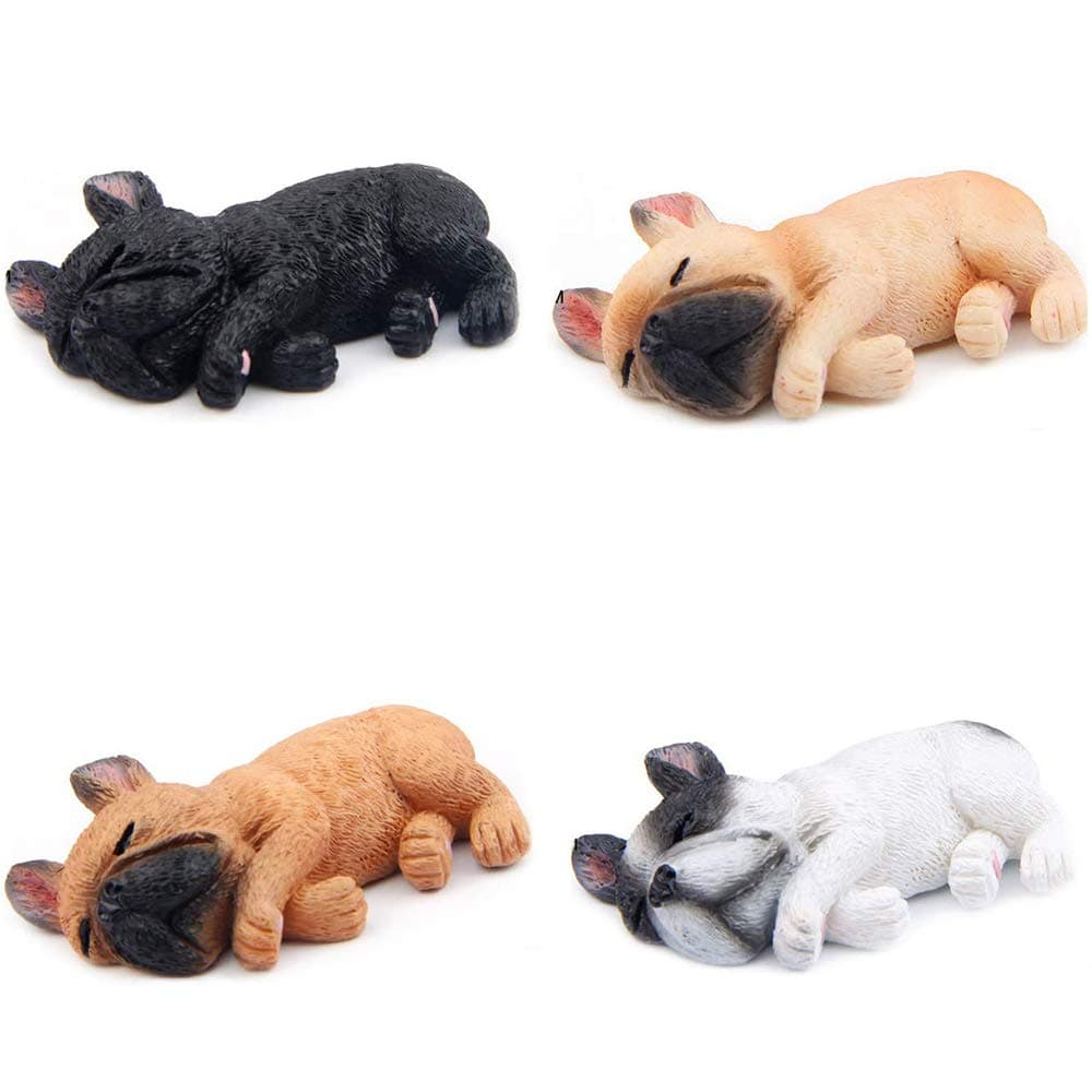 4Pack 3D Refrigerator Magnetic French Sleeping Bulldog Fridge Magnets Sticker Office MagnetKitchen Toy Decor Fridge Ornamentfor WhiteboardMapNotesGift for Christmas