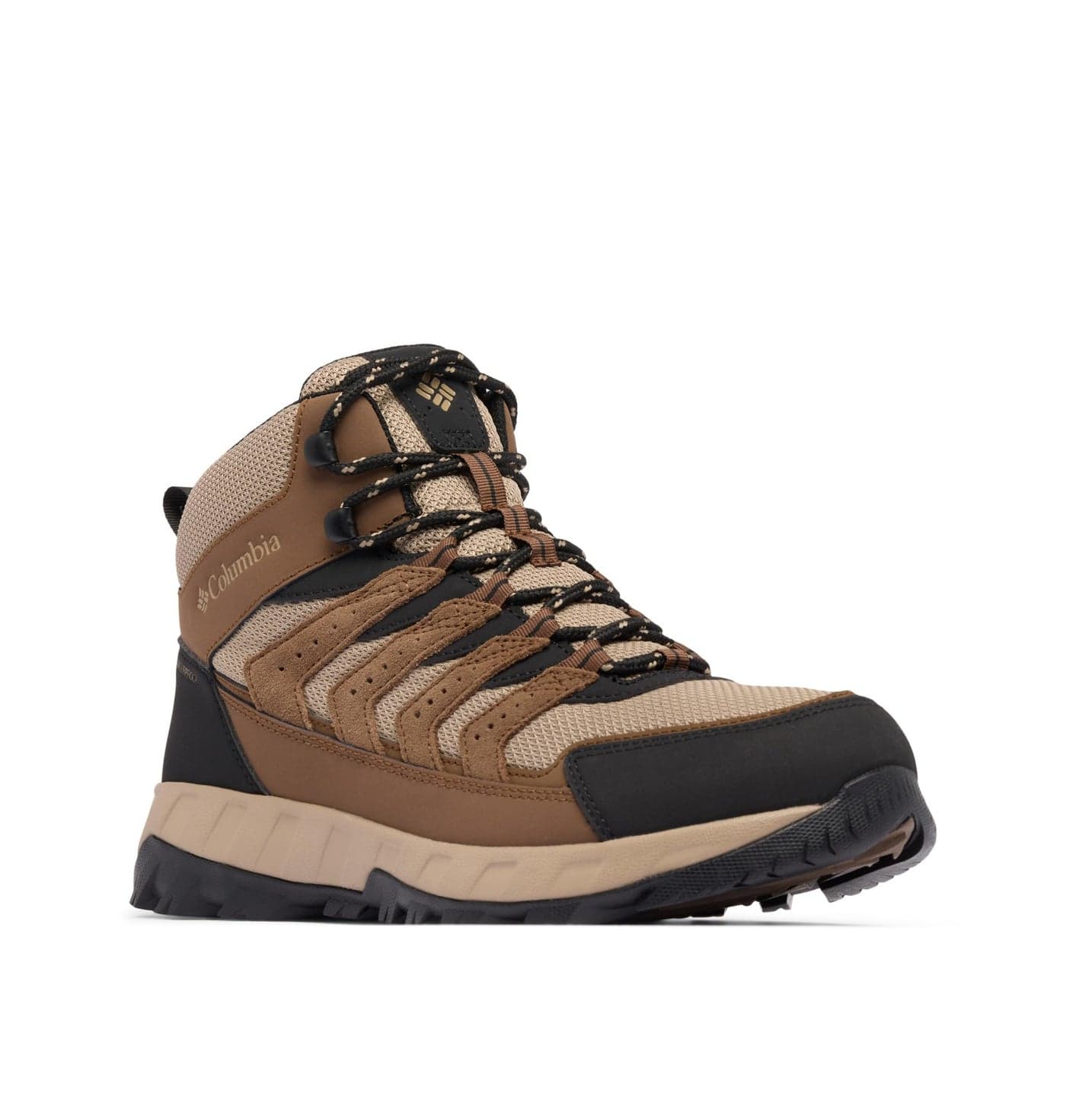 Columbia Mens Strata Trail Mid Waterproof Dark BrownKhaki II 85
