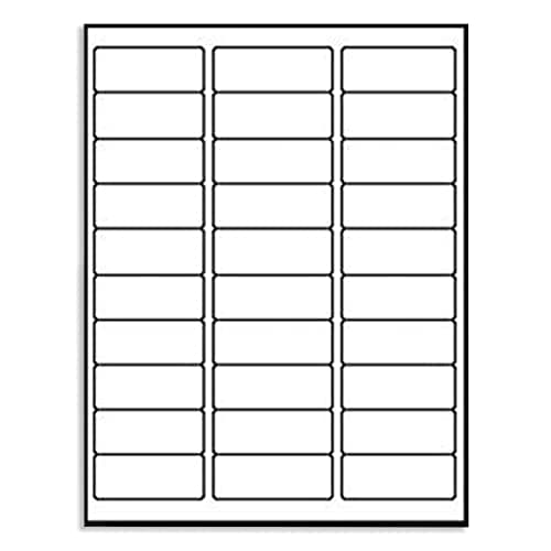 9527 Product 30 up 1 x 2-5/8 Sticker Labels Shipping Address Labels SKU Labels for Laser/Ink Jet Printer,100 Sheets,Total 3000 Labels