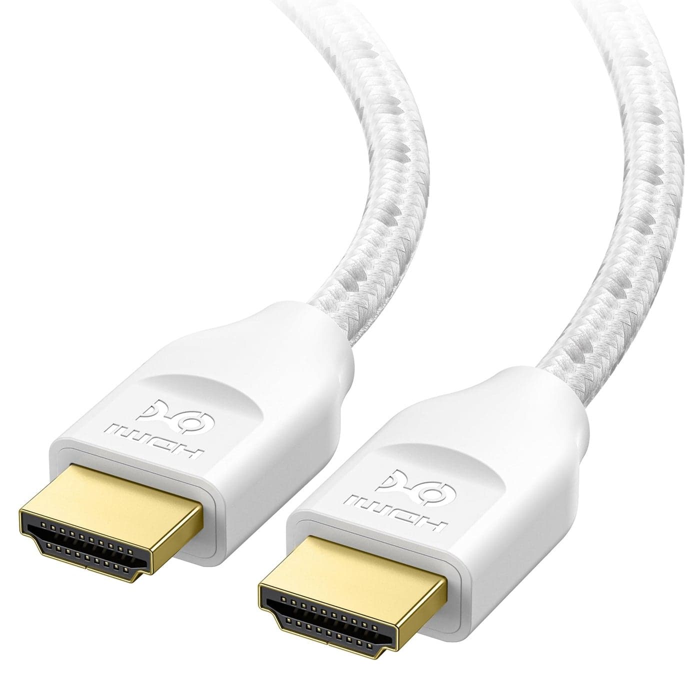 Cable Matters Ultra High Speed HDMI Certified Braided 48Gbps 8K HDMI Cable 164 ft 5m with 8K60Hz 4K240Hz and HDR Support for PS5 Xbox Series XS RTX3080 3090 Apple TV and More in White