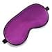 Sleep Mask Silk Eye Mask for Sleeping with Adjustable Strap Blindfold Eyeshade for Men Women Comfortable Soft Eye Cover Eyeshade for Night Sleep Purple