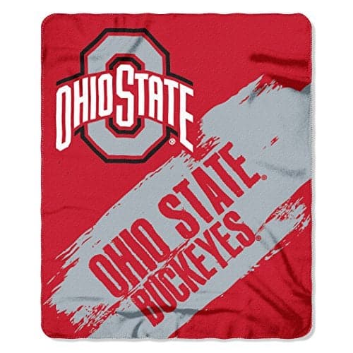 Northwest NCAA Ohio State Buckeyes Unisex-Adult Fleece Throw Blanket, 50" x 60", Painted