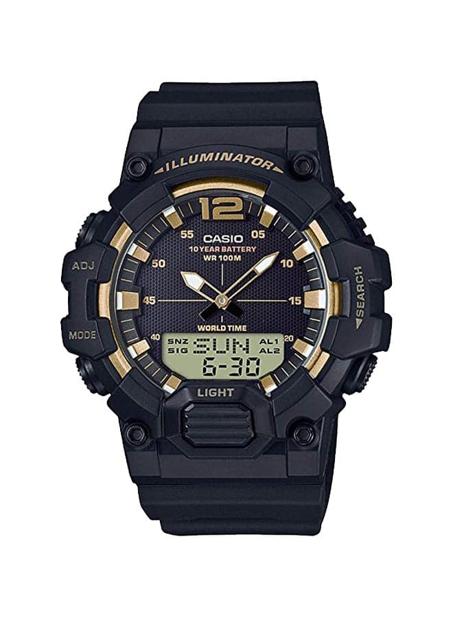 Men Resin Analog & Digital Wrist Watch HDC-700-9AVDF - 53 mm - Black
