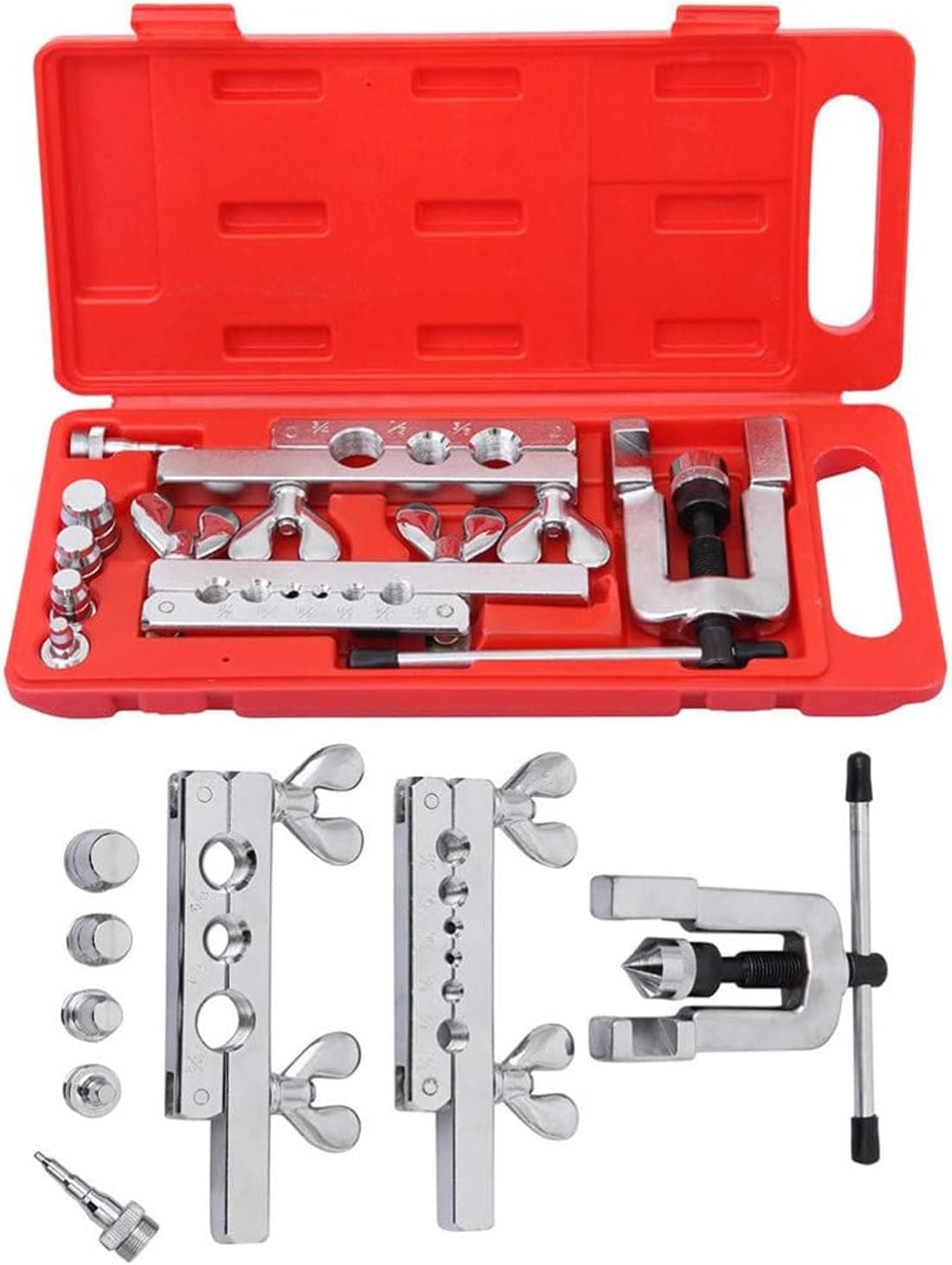 Up To Date Products Tools 45 Degree Extrusion Type Flaring Swaging Tool Kit OD Soft Copper Tube Cutter WCarrying Case By Mr DIY Crafts