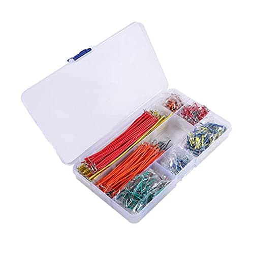 AEDIKO 840pcs Jumper Wire Kit 14 Values Breadboard Jumper Wires Kit 2-125mm Solderless Flexible Breadboard Connecting Line Cables