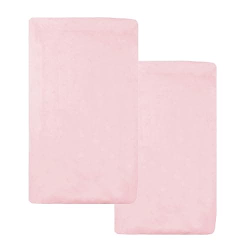 American Baby Company 15" x 33" Fitted Bassinet Sheet, 100% Natural Cotton Jersey Knit, Pink, Soft Breathable, for Girls, Pack of 2