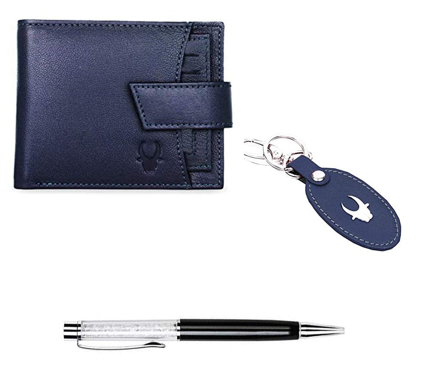 WildHorn Gift Hamper for Men I Leather Wallet, Keychain & Pen Combo Gift Set I Gift for Friend, Boyfriend,Husband,Father, Son etc