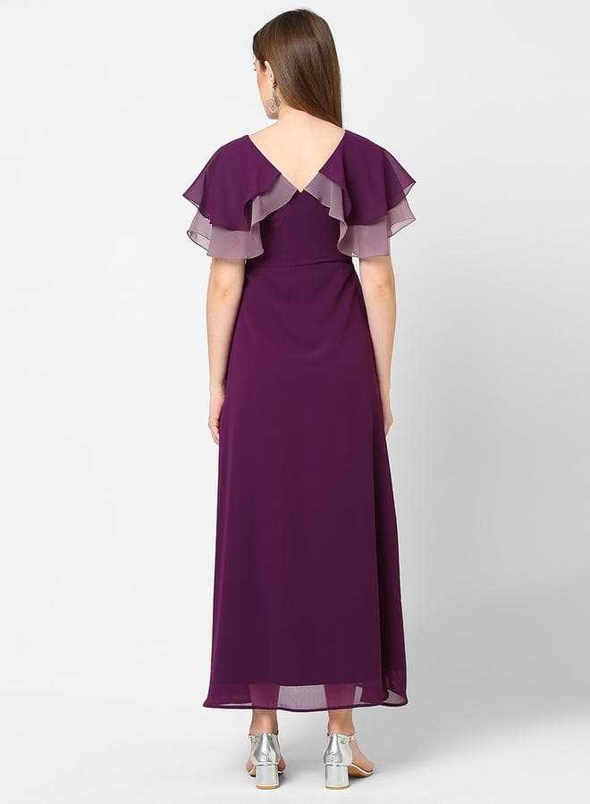 Flutter Sleeve Dress — M