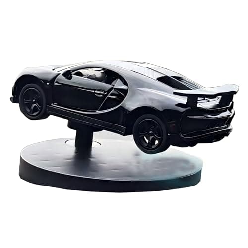 Car Dashboard Decorations – Drift & Turn Mini Car Model Ornament – Dynamic Interactive Automobile Decor for Enthusiasts Vehicle Interior Dashboard Drifting Decorations Accessories Gifts (Black)
