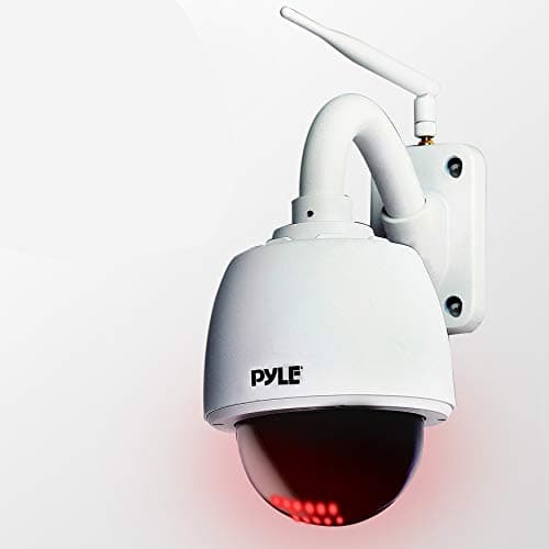Pyle Outdoor IP Camera Optical Zoom - 960p HD Weatherproof Wireless Remote Home WiFi Security Surveillance h.264 ONVIF Video - Outside PTZ Pan Tilt Dome 4X Zoom for PC iOS and Android - PIPCAMHD46