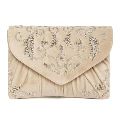 Aheli Clutch Purses Gift for Women Wedding Handmade Evening Handbags Party Bridal Clutch