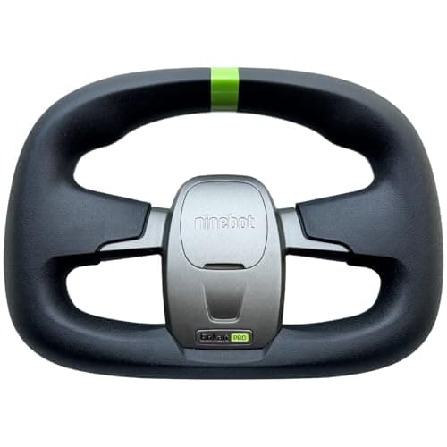 GoKart Steering Wheel Compatible with Segway Ninebot Go Kart Kit/GoKart PRO/GoKart PRO2 Refit Electric Kart Replacements Original Accessories (Black for Gokart Pro)