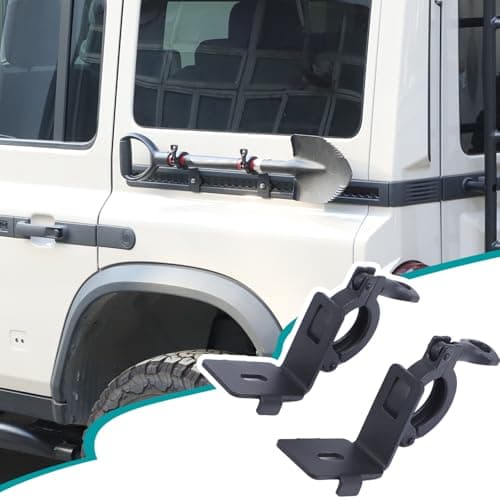 Hudiriy Car Body Side Expansion Rails Shovel Mounts Compatible with Ineos Grenadier 2020 -2025, 2 Pcs Shovel Holder Modular Quick Release Axe Holder Mount Kit External Accessories