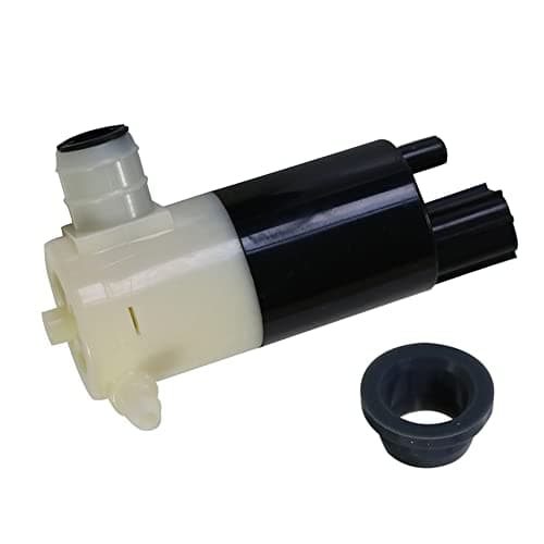 Windshield Washer Pump w/Grommet Replacement for Chrysler Dodge Ford Jeep Lincoln Replaces OEM 05103452AA, 05011807AB, 55077241AA, 05013160AA