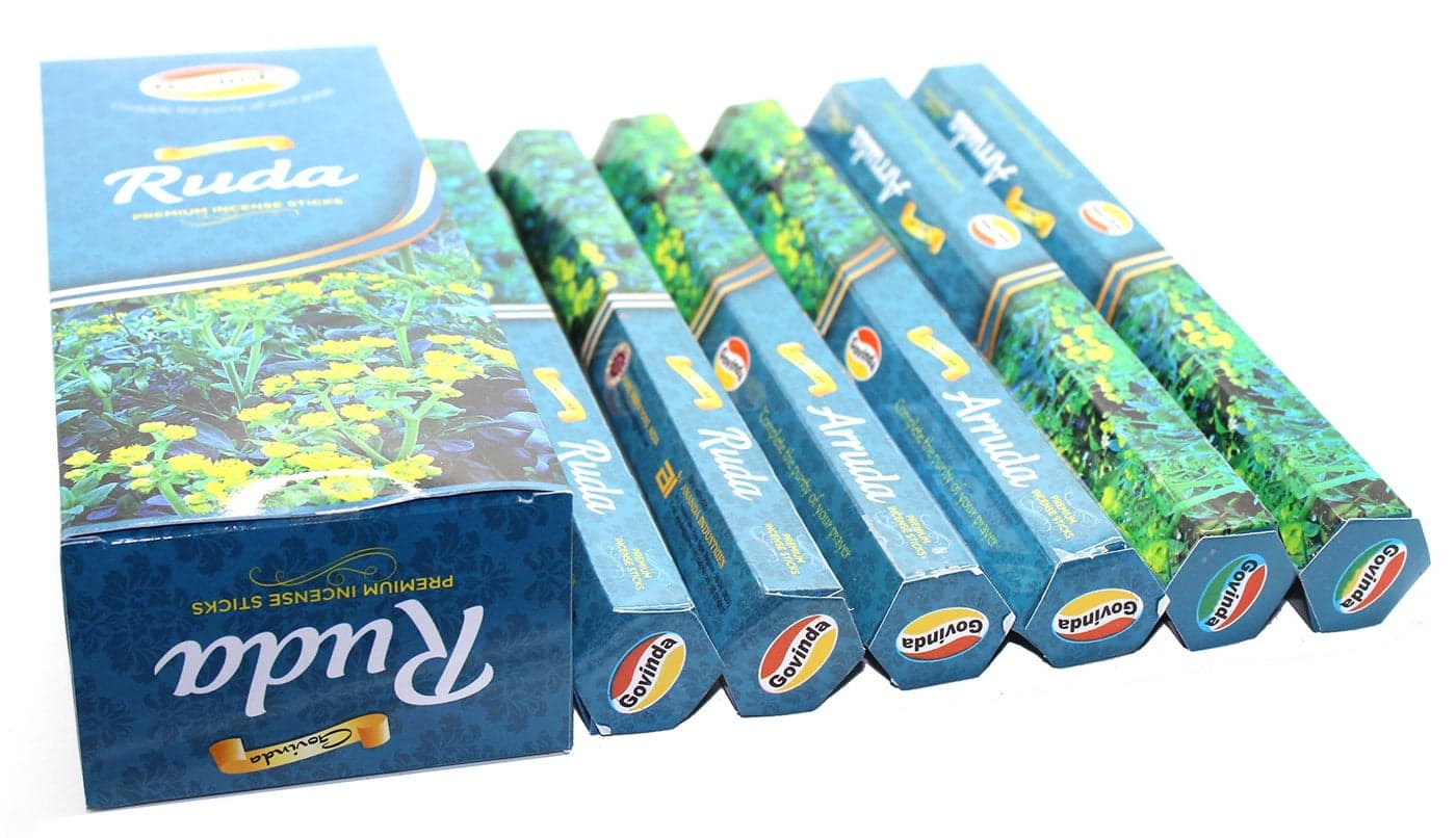 Govinda Incense 120 Incense Sticks Premium Incense Masala Coated Ruda