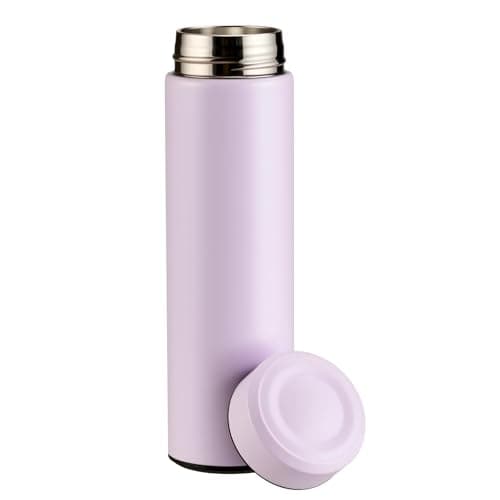 PARACITY Insulated Water Bottle,15 oz Stainless Steel Thermal mug, Double Wall Vacuum Water Bottle, Metal Water Bottle Keeps Hot for 12 Hrs, Cold for 24 Hrs, for Coffee, Drinks(pink)