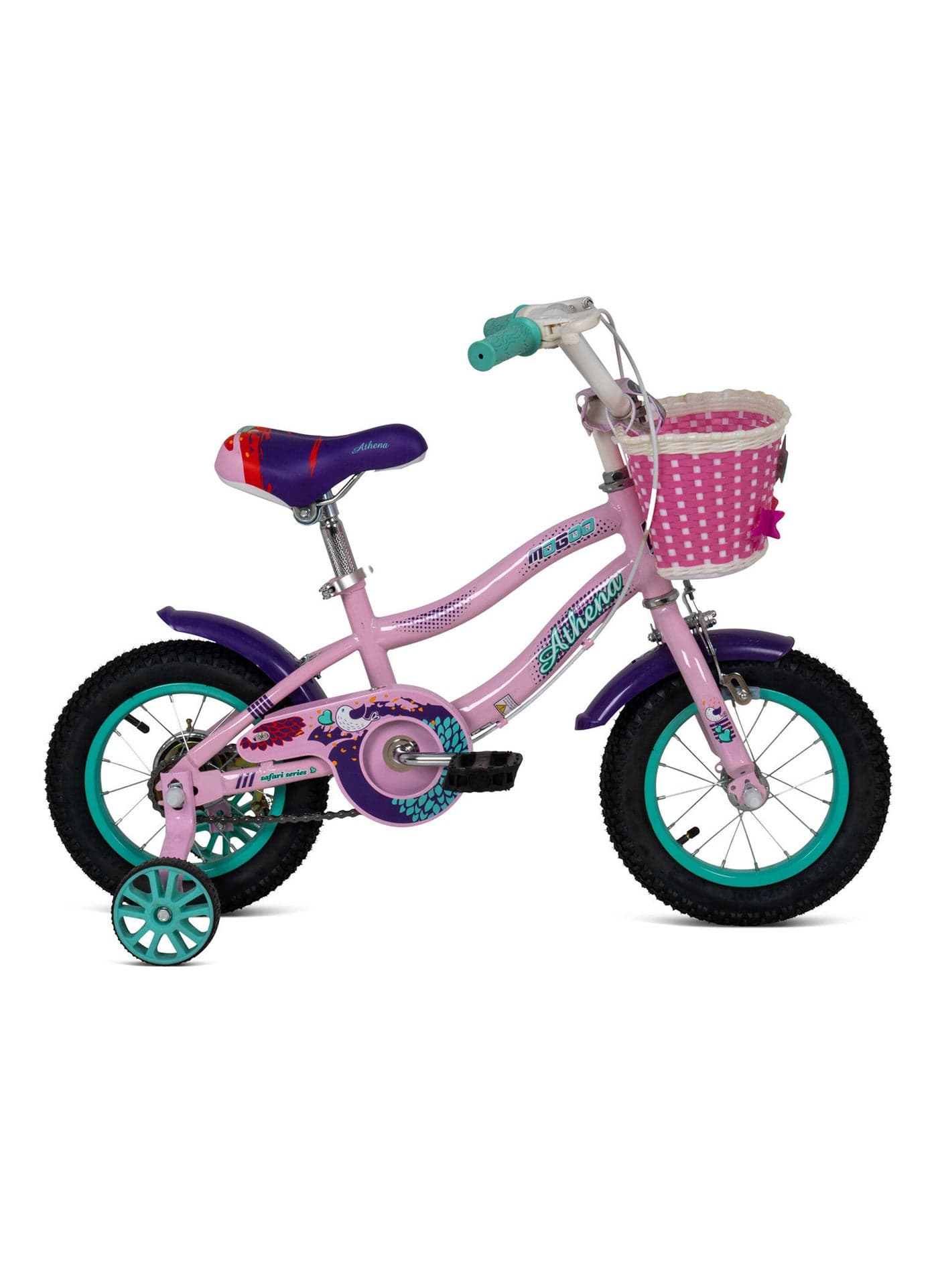 Athena Balance Bike for Kids, 12 inches, Light Pink