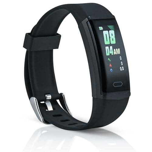 Zewa® Fitness Activity Tracker, Heart Rate Monitor, Free Pro App, Step Counter, Sleep Tracker, Remote Camera Support, Notifications & Alarms, Weather Data Display, Find Phone Feature