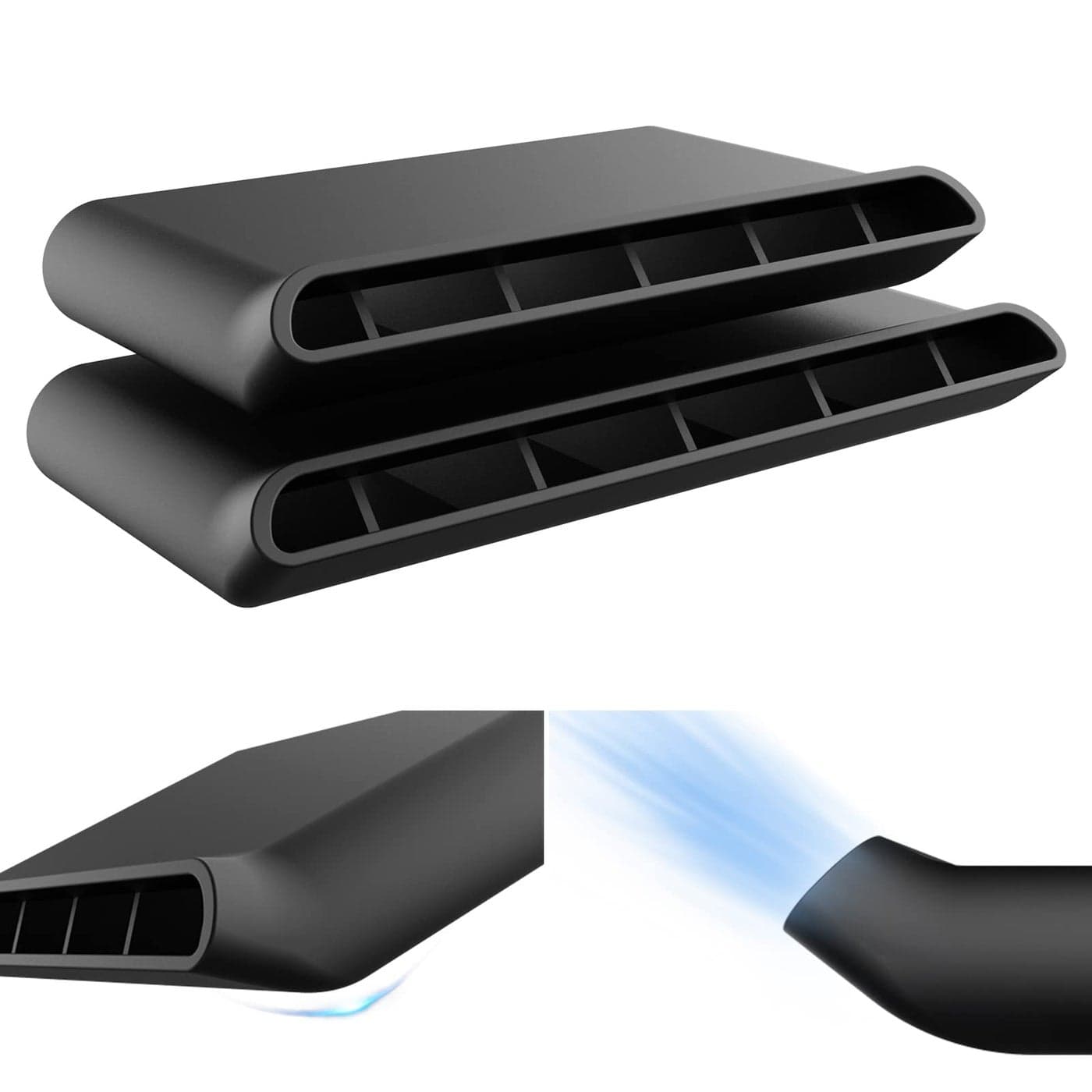 OXILAM Under Seat Vent Deflectors for Chevrolet Chevy Silverado and GMC Sierra 2014 2015 2016 2017 2018 2019 Rear AC Vent Directional Deflectors for Rear Passenger