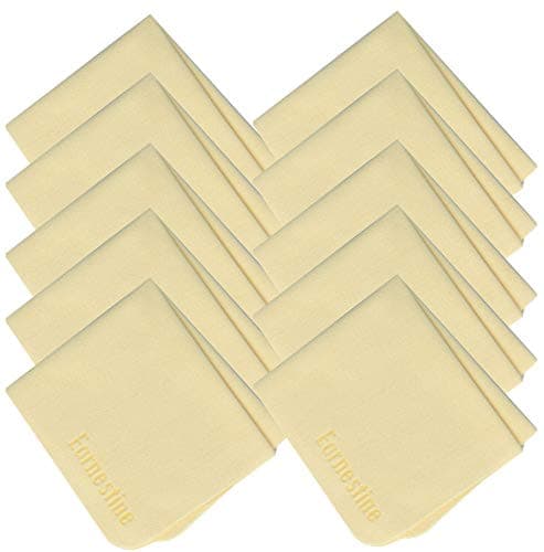 Earnestine 10 Pack 6" x 7" Premium Thick Microfiber Eyeglasses Cleaning Cloth for Glasses,Safe No Color Bleeding Eyeglass Cloth, Soft Microfiber Eyeglass Cloths,Lint Free Lens Cloth