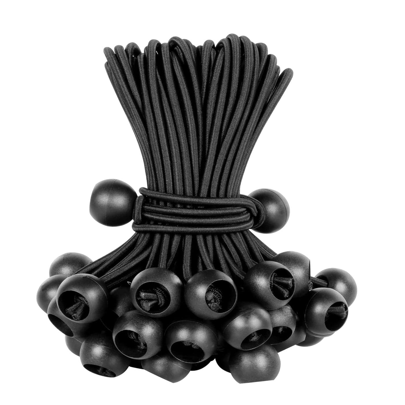 Ball Bungee Cords 6 Inch Bungee Cord with Balls 50 PCS Heavy Duty Bungie Cord Balls Canopy Tarp Tie Down Bungee Balls for Camping ShelterCargoTent Poles UV Resistant