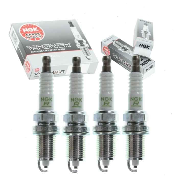 4 pc NGK V-Power Spark Plugs compatible with Hyundai Elantra 2.0L L4 2007-2012