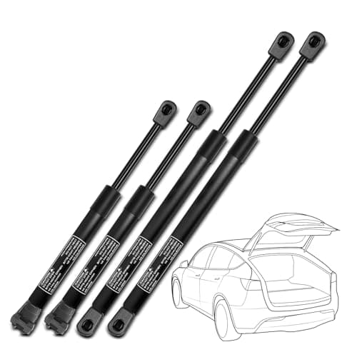 Set of 4 Tailgate Trunk and Rear Window Lift Support Struts Gas Spring for Nissan Pathfinder 2005-2013